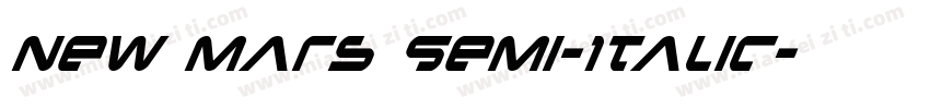 New Mars Semi-Italic字体转换